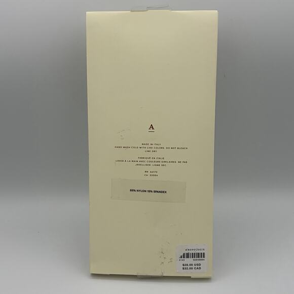 Anthropologie Women’s Lace Tights Size Medium White Raised Floral Italy NWT - Picture 5 of 9